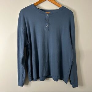 Summersalt Blue 100% Cotton Long Sleeve Tee